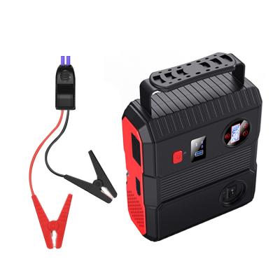 China Jump Starter With Air Compressor 2000a 24000mah Power Bank 12v Tire Pressure Pump Flashlight Starting Device Cars Jump Starter for sale