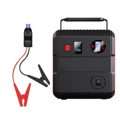 China High Power Car Jump Starter Power Bank Multi-Function Portable 12V Lithium Battery Car Jump Starter With Compressor for sale