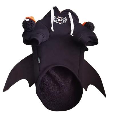 China Viable Wing Pet Dog Costumes Halloween Bat Hoodie Dog Clothes Cosplay Clothing For Small Medium Large Dog Cat Bulldog Golden Retriever for sale