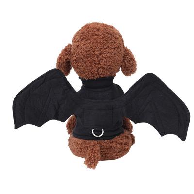 China Viable Cute Bat Wing Pet Dog Costumes Halloween Dog Clothes Cosplay Clothing With Leash For Small Medium Dog Cat Bulldog for sale