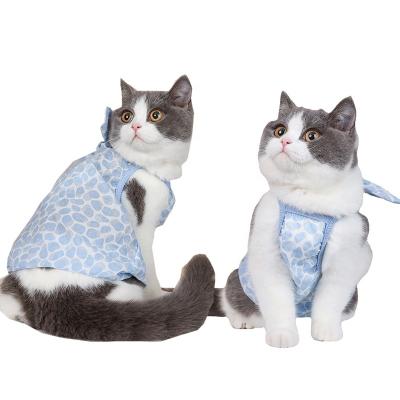 China Cute Stocked Summer Dog Clothes Pink Blue Breathable Pet Clothes Dog Vest For Summer for sale