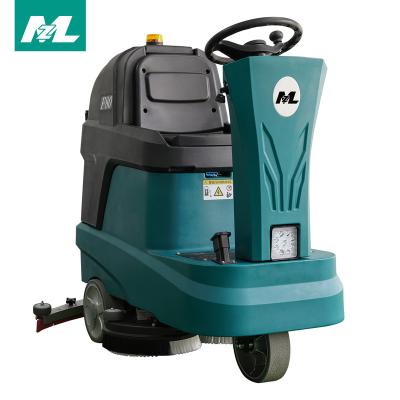 China Hotels Commercial Floor Scrubber Cleaning Machinery , Mini Turn-on Clean Automatic Floor Scrubber for sale