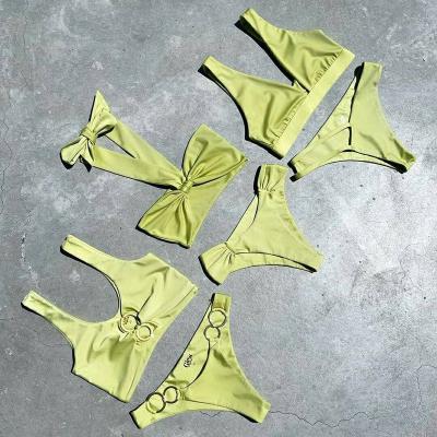 China Bulk Custom Two Piece Set Modest Size Swimwear Swimwear Plus Size Biini Colombia Swimwear for sale