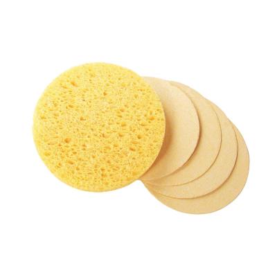 China All Natural Compressed Facial Massage Sponge Cellulose Wood Pulp Cleaning Expanding Sponge for sale