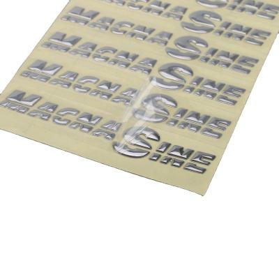 China Custom Nickel Label Metal Transfer Stickers Furniture Metal Nickel Sticker Electroformed Heat Sensitive Nickel Sticker for sale