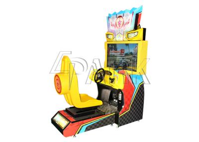 China Entertainment Motion Racing Game Machine With Dynamic Chair 42 Inch HD Screen for sale