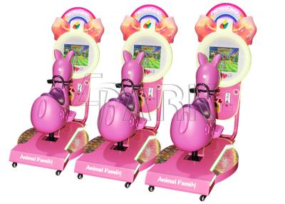 China Amusement Park Kids Horse Racing Game Machine / Coin Operated Kiddie Rides for sale