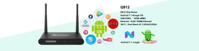 China Android7.1 tv box Octa Core 3gb ram 32gb rom amlogic s912 mini pc with Q912 4K UHD for sale