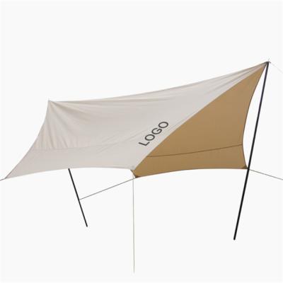 China Portable Game 230G Cotton Shade 500*500cm Camouflage Ployeter/Field Outside Canopy Outdoor Light Rain Fly Shelter Waterproof Camping Tarp Tent for sale