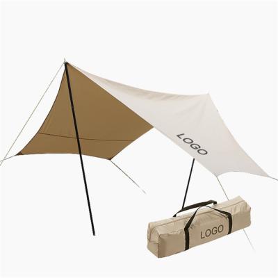 China Camouflage game 210G 300*400cm 5-8 person canvas tarpaulin camping tent/shelter field heavy duty simple lightweight outdoor waterproof shades camping for sale