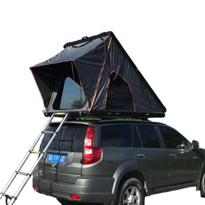 China Straight Tying Type 3-4 Person Pop Up Folding Aluminum Triangle Customized Auto Folding Hard Shell Roof Top Tent Camper Car Roof Top Tent Suv for sale