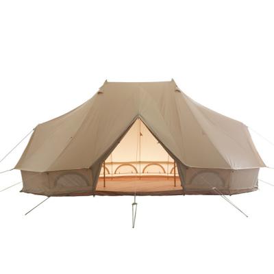 China Luxury Waterpoof Teepee Yurt Accessories Family Glamping Canvas Sibley Bell Camping Outdoor Tent 5M Cheapest Waterproof Cotton For Sale for sale