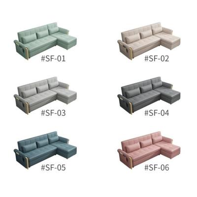 China Foldable Modern Latex Pull Out Furniture Sofa Combed Multifunctional Sofa Bed Solid Wood Fabric Living Room for sale