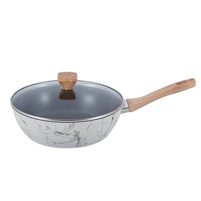 China SHENZHAN Viable OEM 2022 Custom Cheap Marble Extra Large Hot Selling Mini Wok for sale