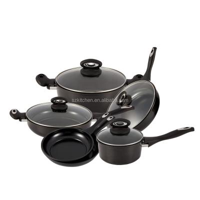 China SHENZHAN OEM Sustainable Best Selling Goods Using First Home Cookware Set Non Stick for sale