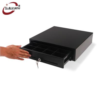 China Shops Stores Touch Mechanical Manual Push Drawer Front Open /Closed Cash Drawers Without RJ11 Interface KT-410 for sale