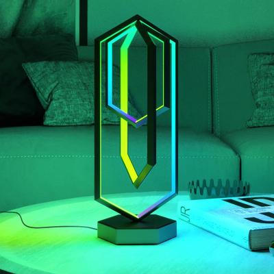 China EUROPEAN creative design simple minimalist style led table lamp RGB+CCT smart lighting indoor decoration for home for sale