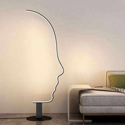 China Zhongshan Modern Light Creative Floor Lamp Dim To Heat APP Control Standing Light For Home Decor for sale