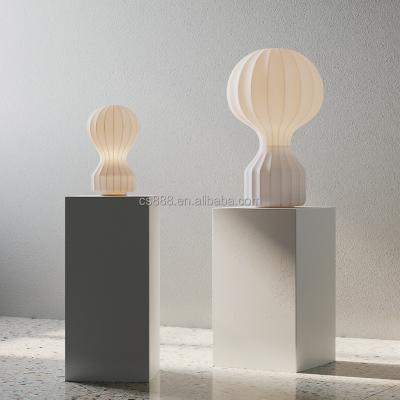 China Zhongshan modern light art lamp shade silk table lamp led bulb E27 sleep light for living room for sale