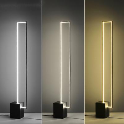 China Modern high quality nordic hotel design floor lamp warm light minimal floor lamp for living room for sale