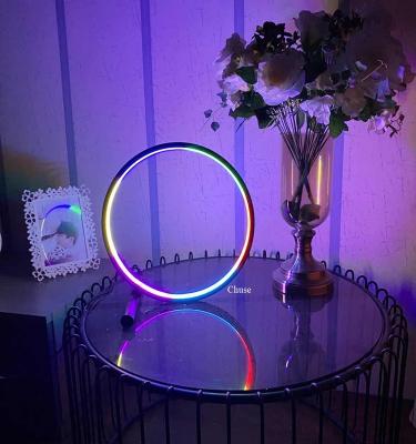 China Chuse Nodic Design RGB+warm Modern Light Table Lamp With USB Remote Switch Control Home Decoration for sale