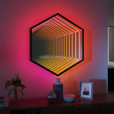 China Creative contral smart modern chuse design wall lamp APP+remote RGB light for bedroom living room for sale