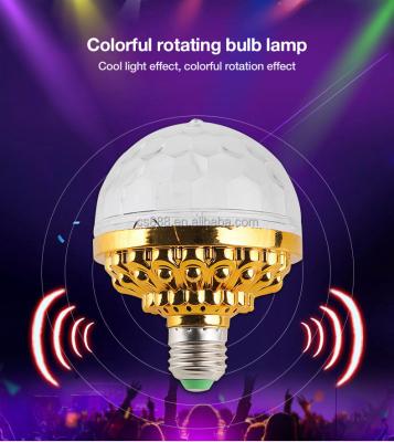 China Small Traditional Decorative Led Bulb Night Light RGB Led Full Color Rotating Wall Lamp for sale