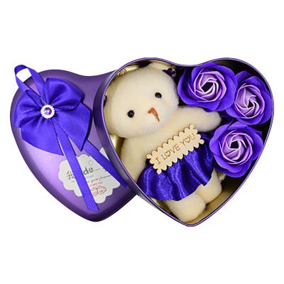 China China Romantic Gifts Support Heart Shaped Rose Flower Soap Wholesale for sale