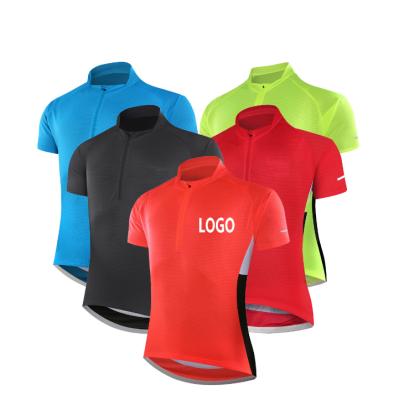 China Factory Wholesale Men Breathable Cycling Tank Top With Short Sleeves Moisture Wicking Breathable Quick Dry Cycling Cycling Custom T-Shirt Shirt for sale