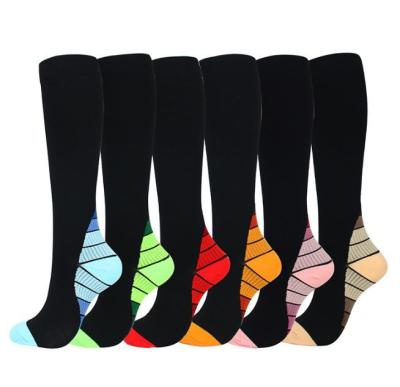 China Factory Wholesale Sporty Knee High Compression 20-30mmhg Socks Cycling Socks For Men And Women for sale