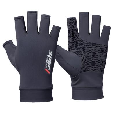 China Half Finger Cooling Full Finger Cycling Gloves Spring Summer Breathable Sunscreen Non-slip Cycling Gloves Fishing Gloves for sale