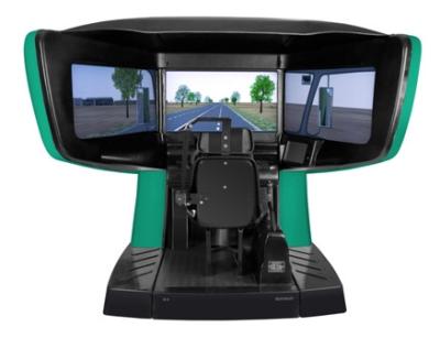 China Manual interactive driving simulator , Right hand screen simulator for sale