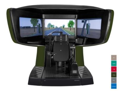 China Electronic interactive driving simulator , pc automatic simulator for sale