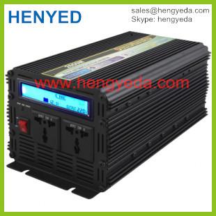 Cina CC all'invertitore 12v di potere del sistema solare 2000w di CA ad esposizione LCD 220v in vendita