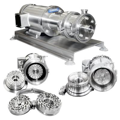 China Mix/Distribute/Homogenize Sanitary Stainless Steel Pump/3-stages Multistage Pump Mayonnaise/Milk High Shear Homogenizer Inline Pump for sale