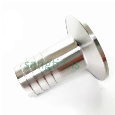 China High Durability Sanitary Stainless Steel Pipe Adapter Pipe Nipple Ferrule Adapter for sale