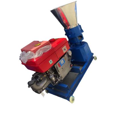 China Poultry Farm Fish Chicken Cattle Feed Pellet Machine With Diesel Engine for sale