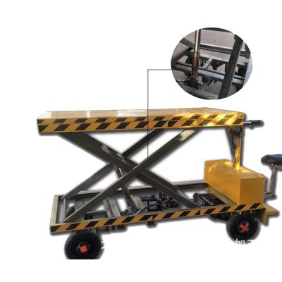 China Hydraulic Motors Electric Weight Hauling Cargo Platform Forklifts Flatbed Truck for sale