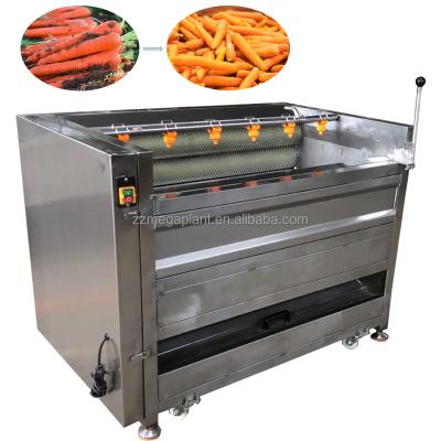 China High Efficiency Easy Operate Megaplant Vegetable Carrot Potato Onion Washing Machine Automatic Potato Washing And Peeling Machine for sale