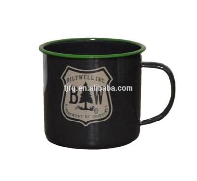 China Sustainable Good Quality 25OZ Enamel Cup Coffee Mug Camping Mug for sale