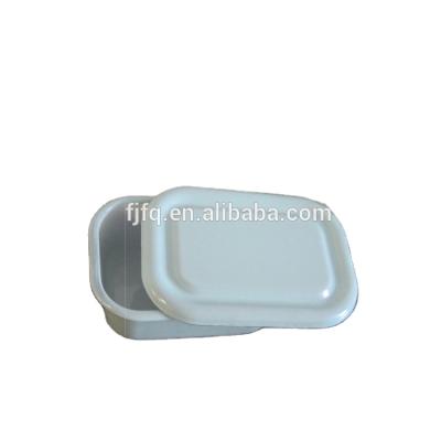 China Pantone Color Enamel Heatable Terrine , Enamel Lunch Box With Lid for sale