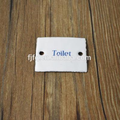 China Europe Enamel Steel Mini Toilet Sign Toilet Marker Toilet Indication for sale