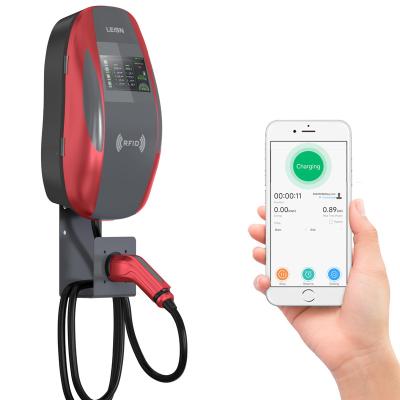 China 7kw 11kw 22kw AC Usa/uk J1772/mennekes Type 1/type - 2 Ev Electric Car Charger Ev Charging Wallbox Ev Charging Station LS-EVC-11-10222 for sale