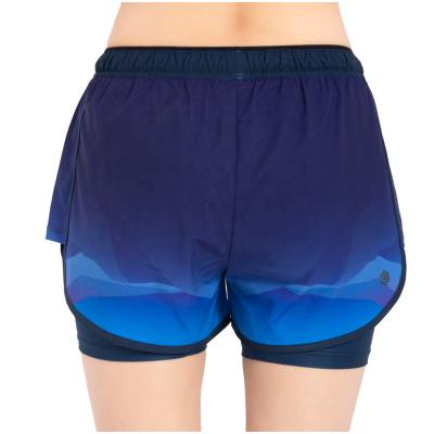 China Newest Design Summer Polyester Spandex Anti-Wrinkle 2 Quick Dry Seamless Stretch Soft Casual In Women 1 Running Shorts for sale