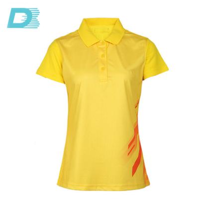 China Anti-Wrinkle Custom Design Your Own Brand Polyester Polo Shirt Short Sleeve Women Quick Dry Men's Polo T-shirt Custom Design Shirts for sale