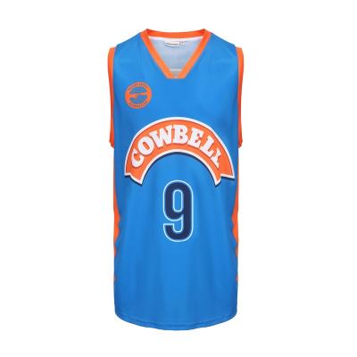 China Custom Logo Lightweight Sleeveless Printing Uniform Wholesale High Quality Antibacterial Personalized Basketball Tank Top With Numbers for sale