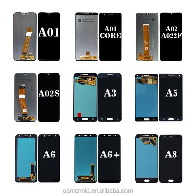 China Mobile repair lcd screen lcd touch screen display for Samsung A01 A013 A02 A02S A3 A5 A6 plus A8 for sale