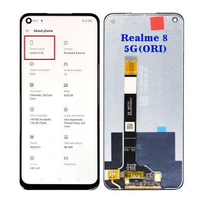 China original mobile oem repair parts touch screen lcd display oem for oppo realme 8 5g rmx3241 for sale