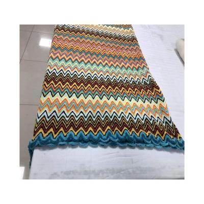 China Double Layer CLASSIC Blanket Super Soft Stripe Blanket 100% Polyester Keep Warm Throw Blanket For Winter for sale