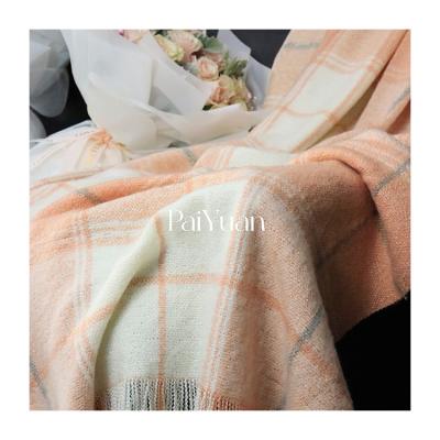 China Winter Throw Blanket CLASSIC Custom Double Sided Pattern 100% Cotton Throw Blanket PY00202 for sale